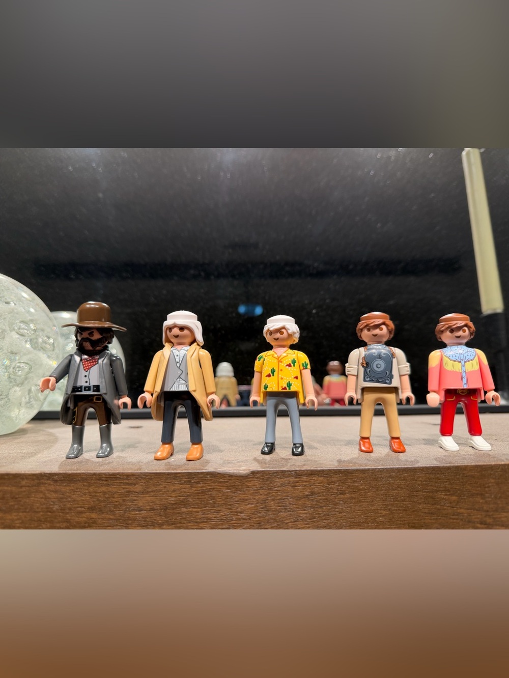 Set of 5 Playmobil back to the future figures Multicolor